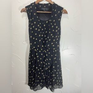 THML Polka Dot Sheer Blouson Dress SZ M